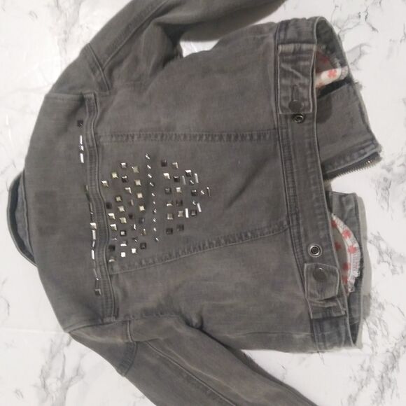 Lucky Brand girls moto style denim jacket - Picture 7 of 11